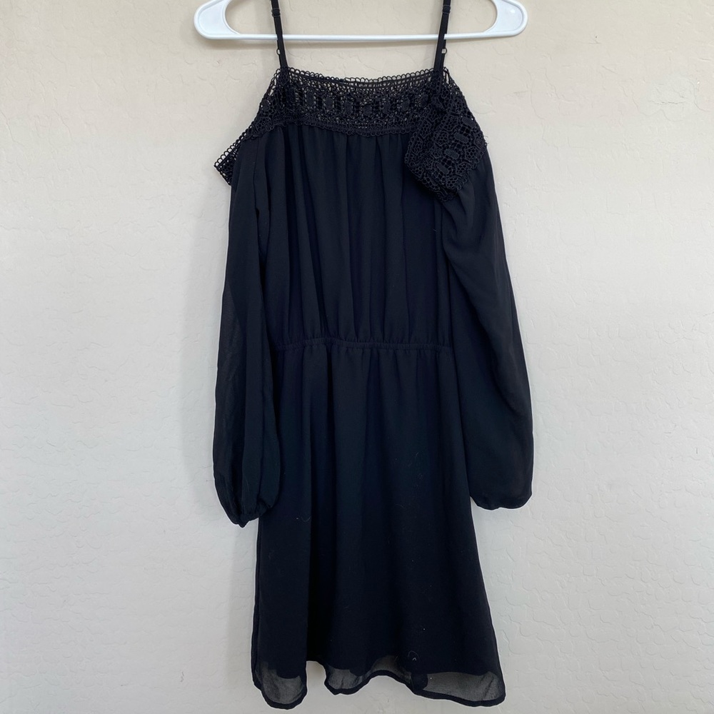 Long sleeve black dress